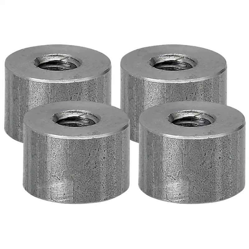 Warranty Included Threaded Steel Bungs 1/2 inch long - 5/16-18 thread - 4 pack
