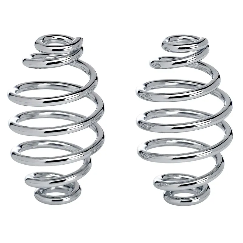 Solo Seat Springs - Barrel Style - 4 inch Chrome Handmade