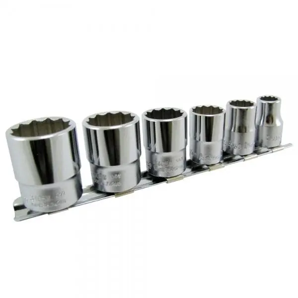Professional Grade Whitworth 6 pc 12-pt Socket set Koken 3/8 inch drive