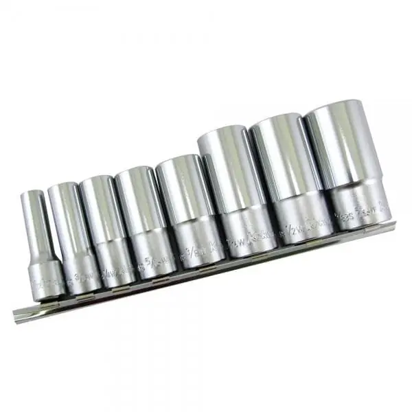 Whitworth 8 pc 12-pt Deep Well Socket set Koken 3/8" drive Mega Sale
