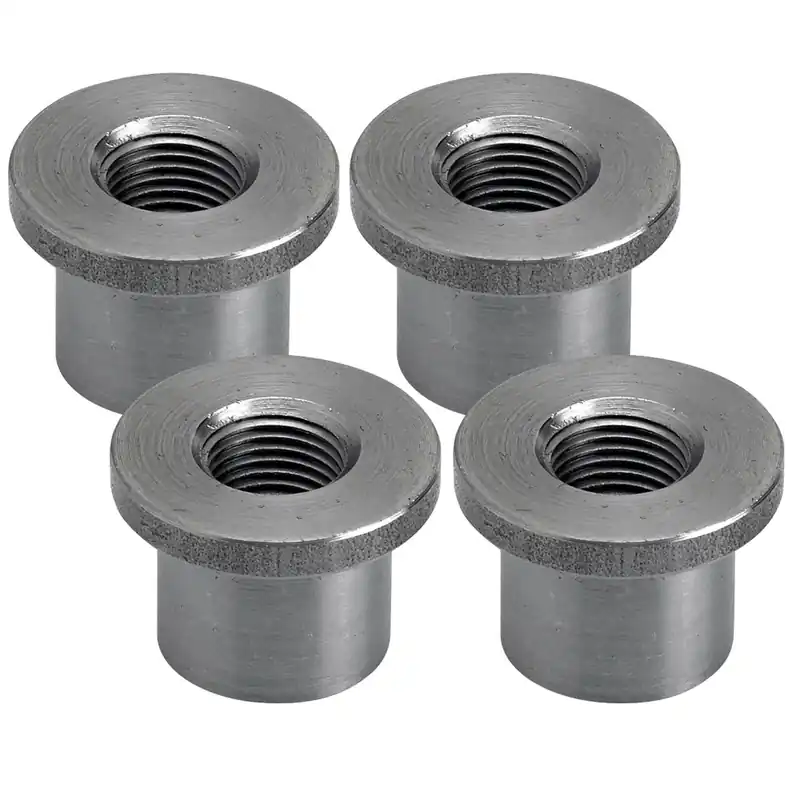 Tophat Threaded Steel Bung 1/8 inch NPT - 4 pack High Quality