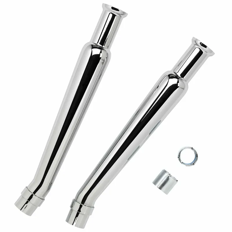 Brand New Cocktail Shaker Mufflers - Upswept - Left and Right Side - for 1-1/2 to 1-3/4 inch Exhaust Pipes