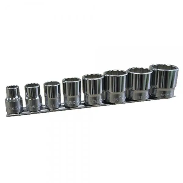 Sale Whitworth 8 piece 12-pt Socket set by Koken 3/8 inch drive