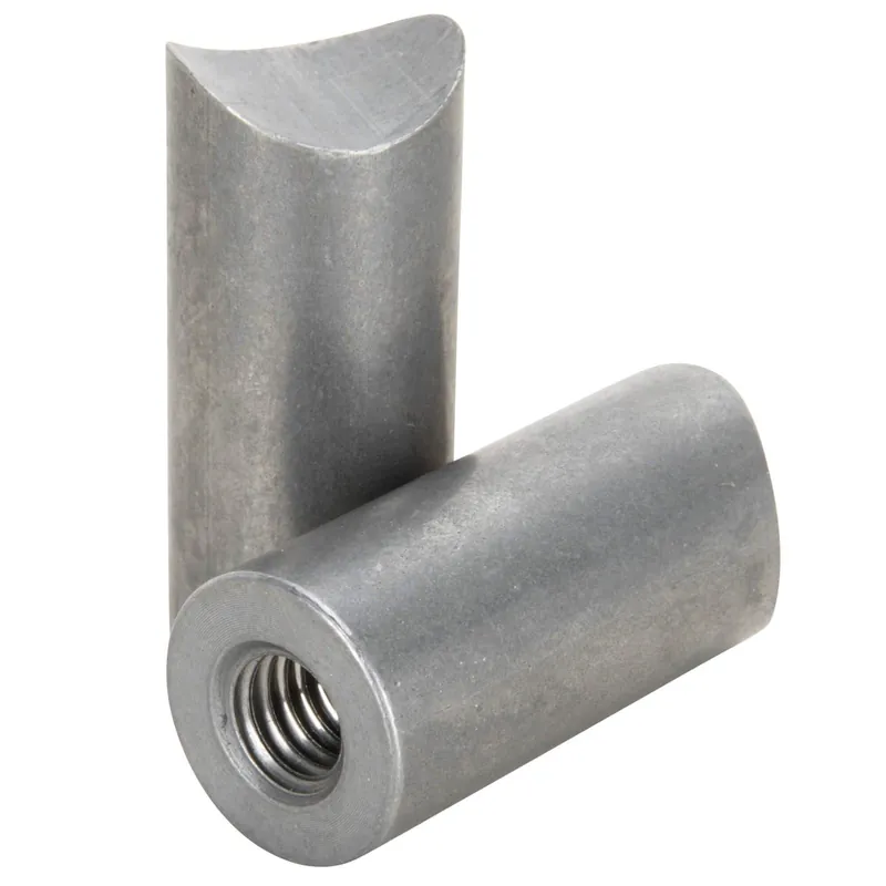 Coped Steel Bungs 1-1/2 inch long - 3/8-16 thread - 2 pack Seasonal Sale