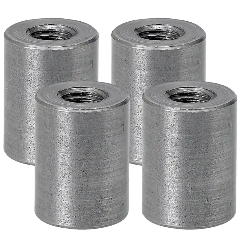 Free Shipping Threaded Steel Bungs 1 inch long - 3/8-16 thread - 4 pack