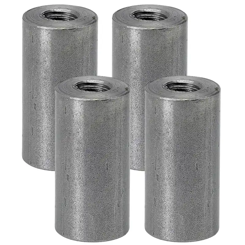 Threaded Steel Bungs 1-1/2 inch long - 3/8-16 thread - 4 pack Express Delivery
