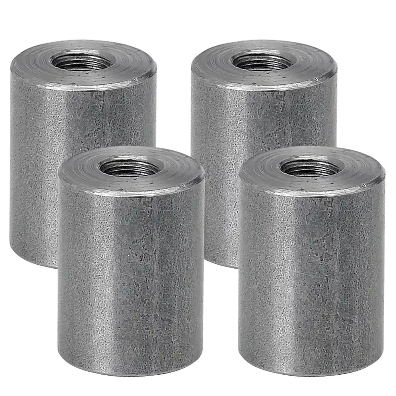 Threaded Steel Bungs 1 inch long - 5/16-18 thread - 4 pack One Day Deal