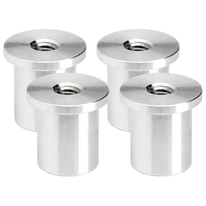 Tophat Blind Threaded Aluminum Bung 5/16-18 thread - 4 pack Seasonal Sale