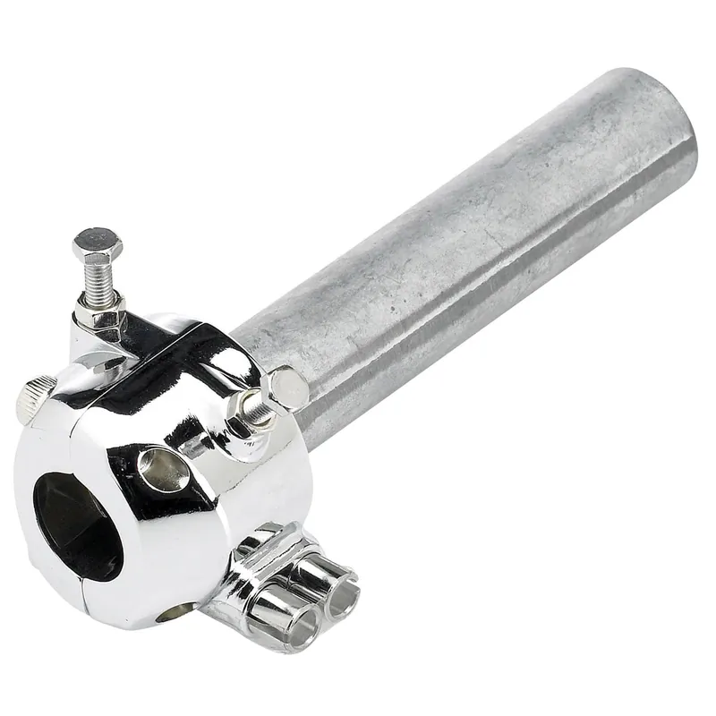 Throttle for 7/8 inch Handlebars - Dual Pull - All Metal, Amal Style Authentic