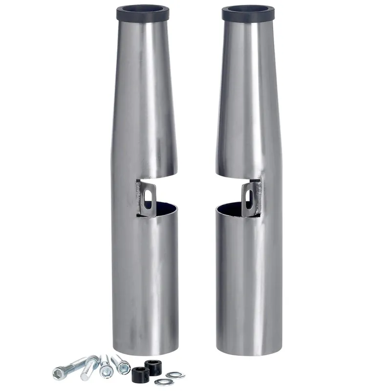 39mm Fork Shrouds - Raw Steel - Harley-Davidson Sportsters Hot Picks