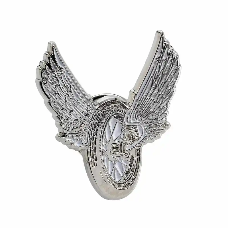 Best Choice Winged Motorcycle Wheel Lapel Pin