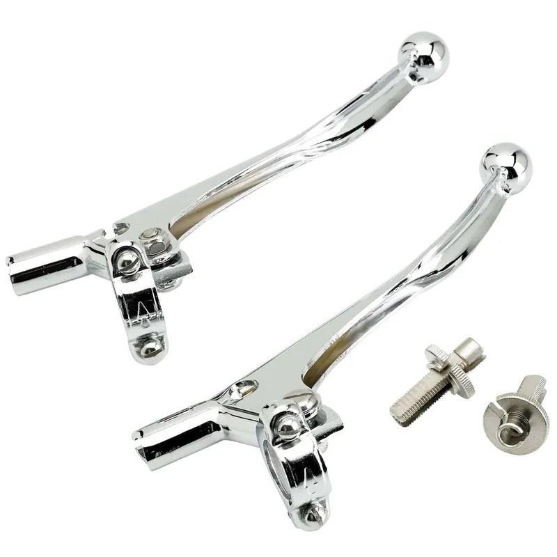 Same Day Shipping Stock Triumph Style Brake & Clutch Lever Set - 7/8 inch