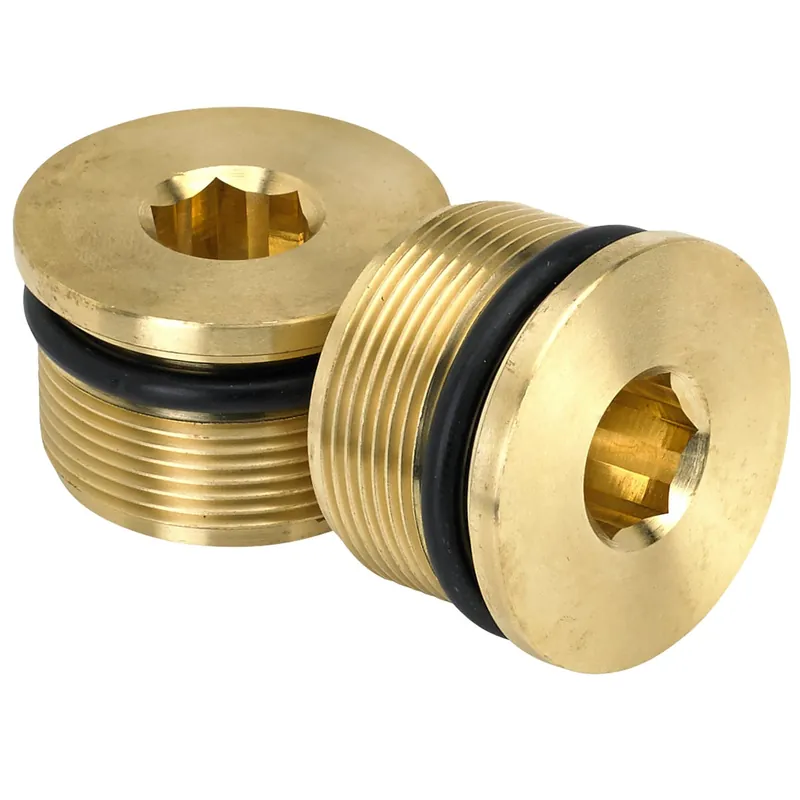 39mm Low Profile Fork Caps - Brass Premium