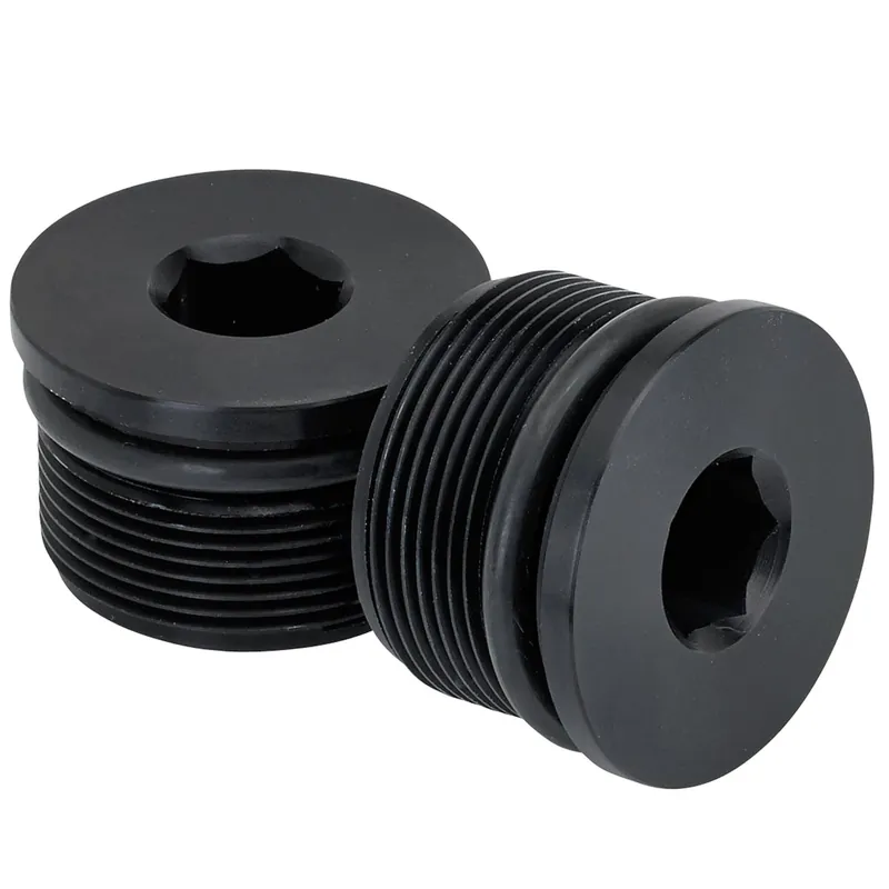 39mm Low Profile Fork Caps - Black Anodized Aluminum New Release