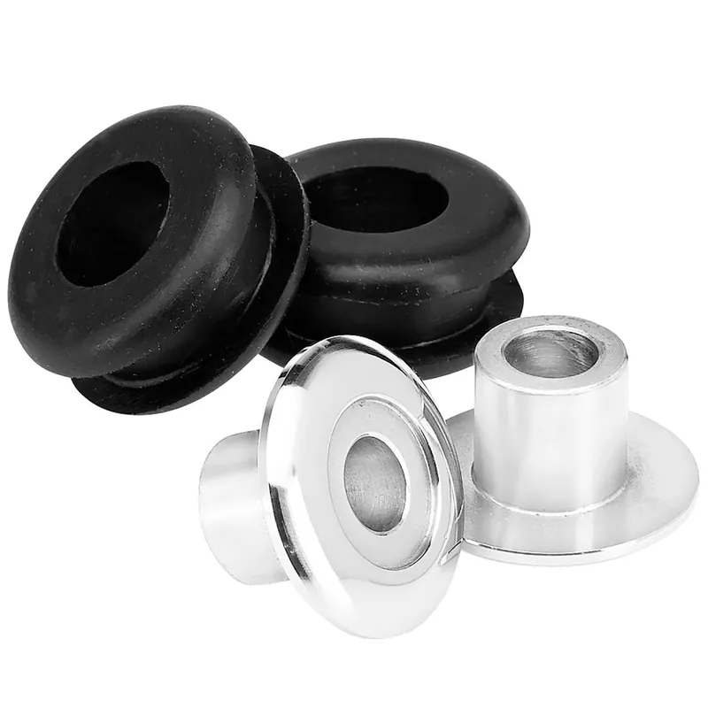 Set of 2 Aluminum Tophats and Rubber Grommets Today Only