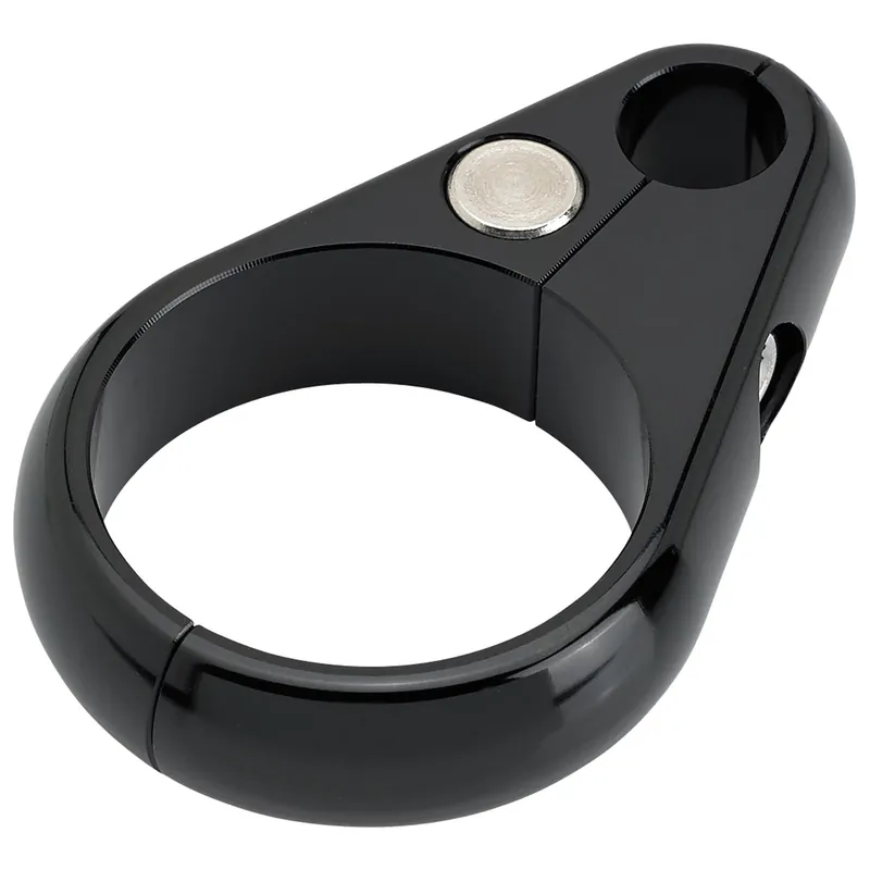 Crafted Clutch / Brake Cable Clamp - Black - for 1-1/4 inch Frame Tubing