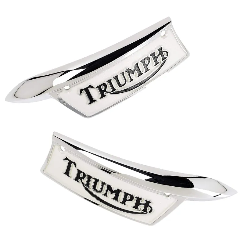 Triumph Reproduction Tank Badges - 1969 & Up - OEM Part # 82-9700 and 82-9701 Today Only