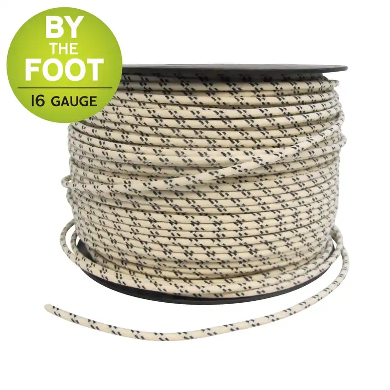 Top Pick Cloth Covered Wire - 16 gauge - sold by the foot - Assorted Colors Available