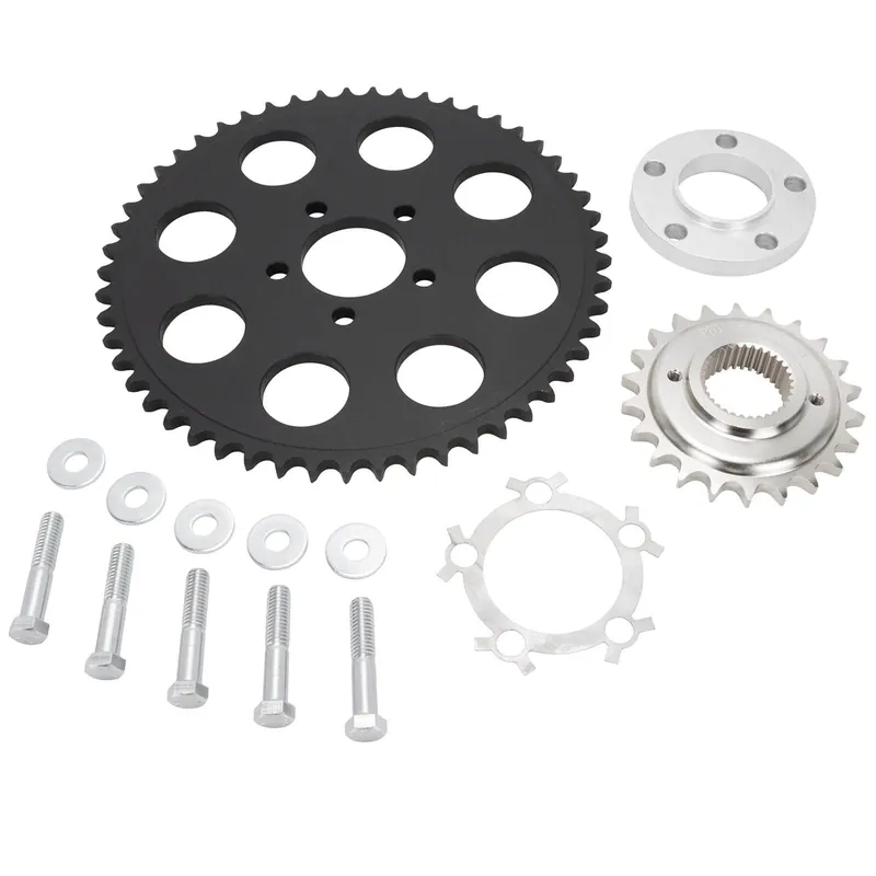 Belt to Chain Conversion Kit Harley 883 Sportster 2004 & up - Black Sprocket New Release