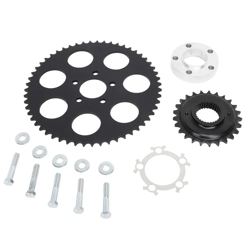 Belt to Chain Conversion Kit Harley Davidson Dyna Twin Cam 2006-2017 - Black Sprocket Best Price