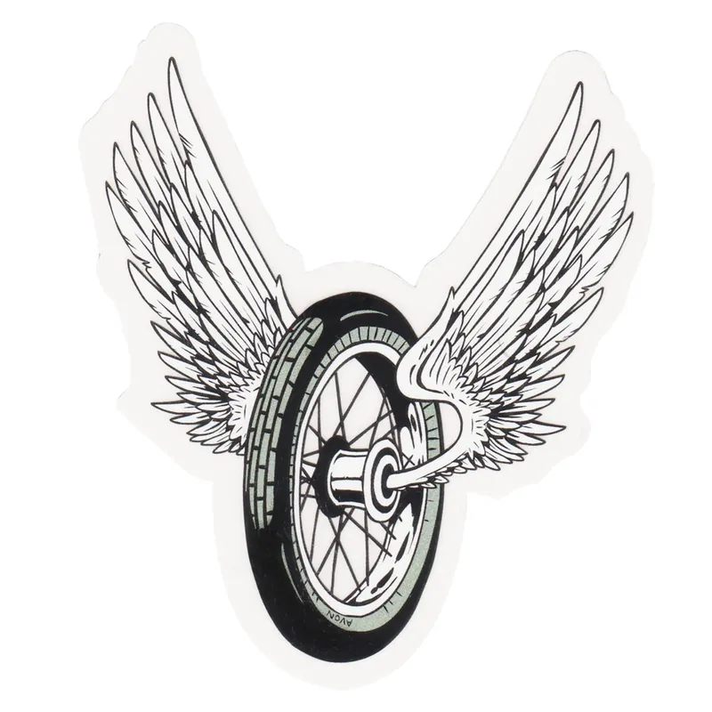 Secure Checkout Winged Wheel Sticker - Small
