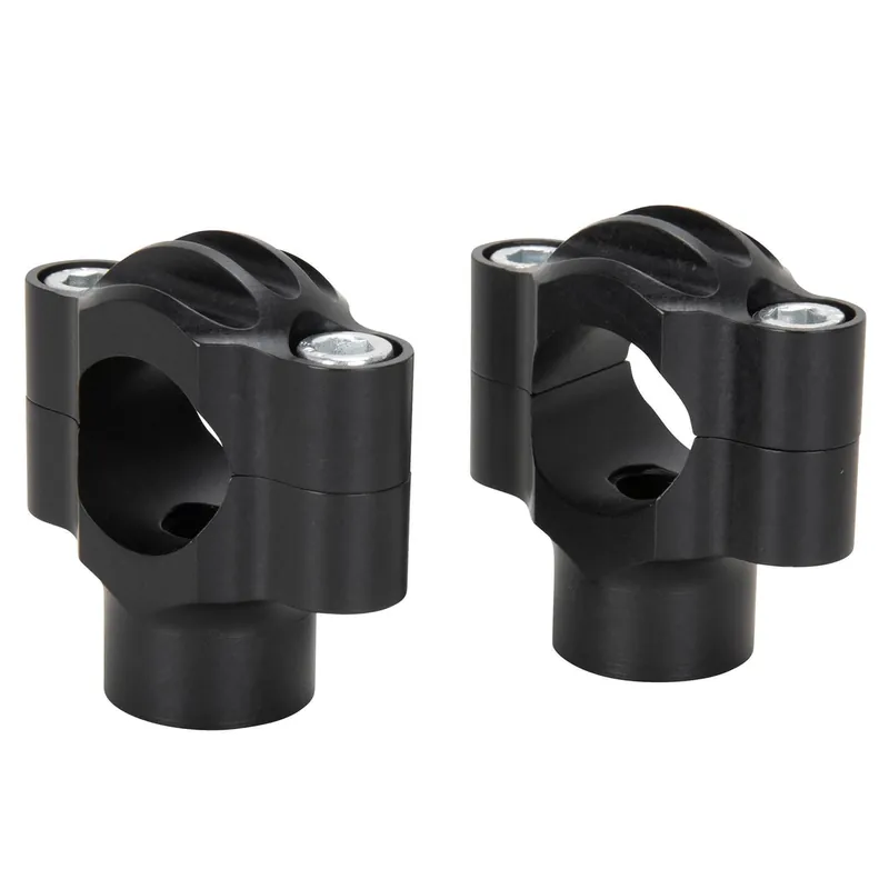 Finned 1" Handlebar Risers - Black Limited Time