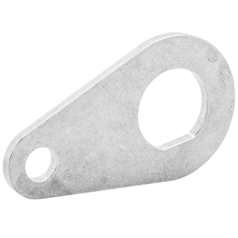 Bolt On 13/16 inch Ignition Switch Mounting Tab / Bracket - Tumbled Stainless Free Returns