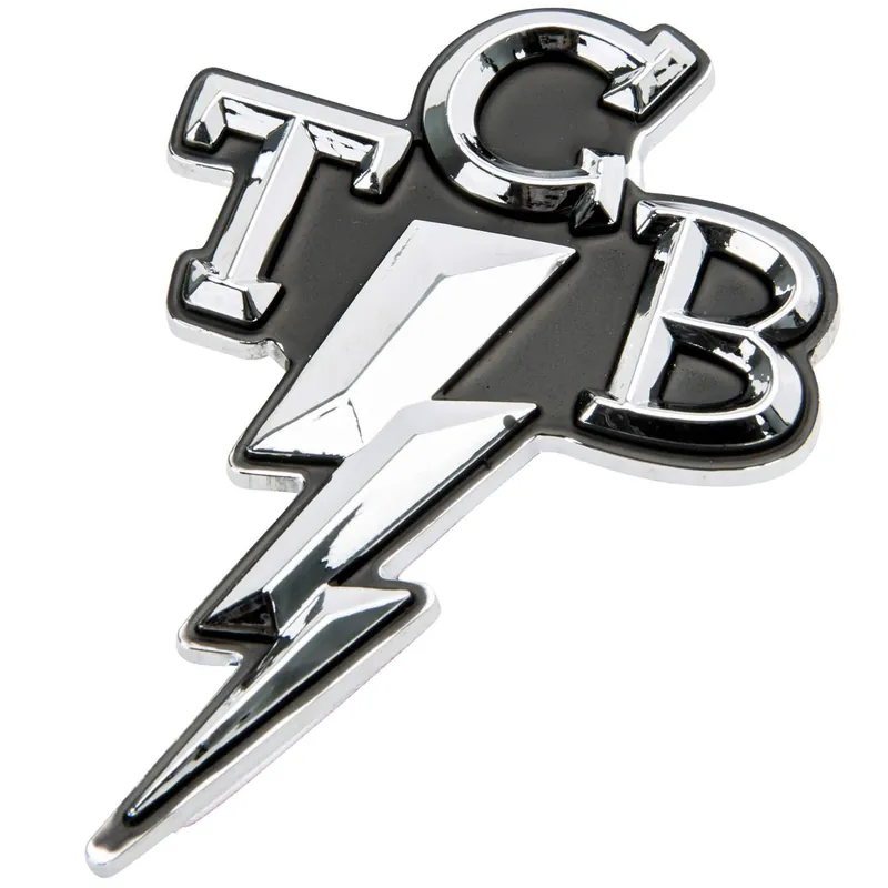 Viral TCB Takin' Care of Business Chrome Stick-On 3D Emblem