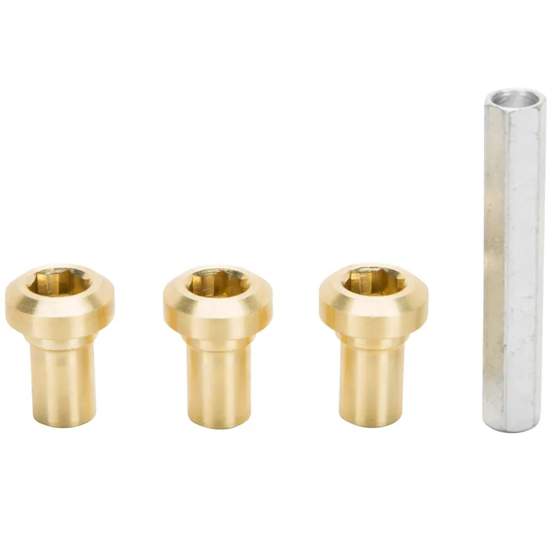 Authentic Brass Allen Clutch Adjusting Nuts - Set of 3 & Tool - for Unit Triumph and BSA Motorcycles