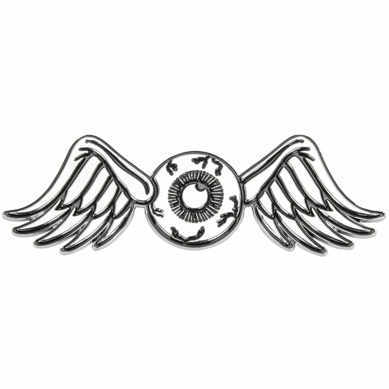 Seasonal Sale Flying Eyeball Chrome Stick-On 3D Emblem