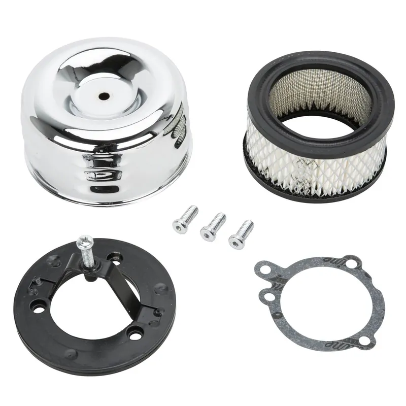 Louvered Air Cleaner for S&S Super E / G Carburetors - Chrome Affordable