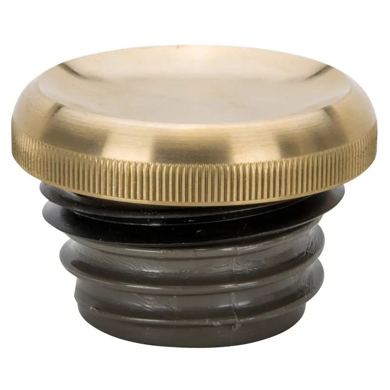 Sale Dished Screw-In Gas Cap for Harley-Davidson 1996 & later - Brass