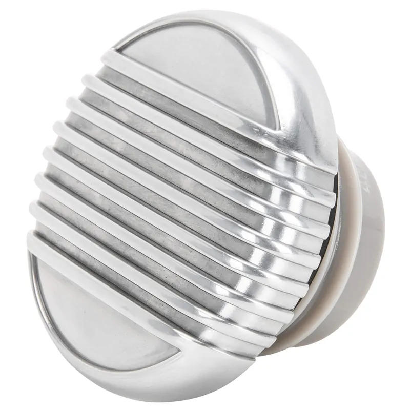 Finned Thread-In Gas Cap for Harley-Davidson 1996 & later - Polished New Release