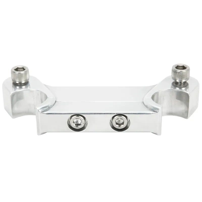 Discount Speedometer Gauge Riser Mount for 1 inch T-Bar Handlebars - Polished