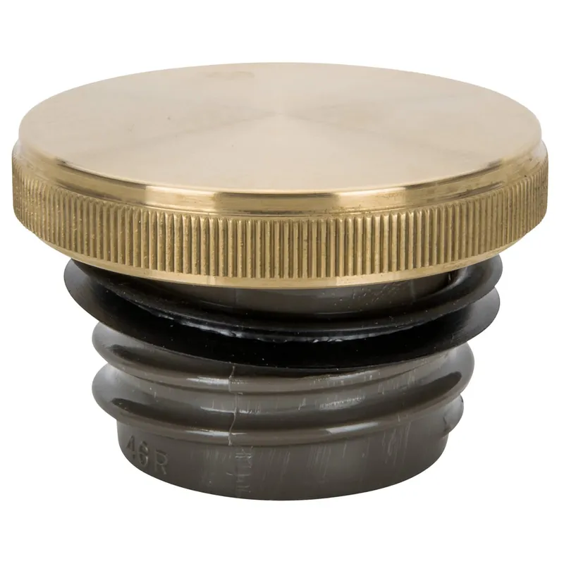 Banded Screw-In Gas Cap for Harley-Davidson 1982-1995 / Modern Triumph Bonneville T100 / T120, Scrambler, Thruxton - Brass Last Chance