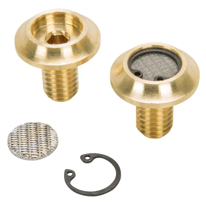 Fan Favorite Radius Breather Bolts for Harley-Davidson Twin Cam - Brass