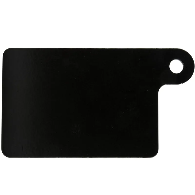 Motorcycle Inspection Sticker Mounting Plate 4.25 x 3 inches - Black Aluminum Worldwide Shipping