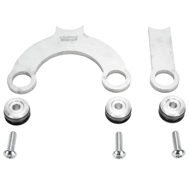 Hot Deal Rubber Mount Bracket Kit for Lowbrow Oil Tanks - for 500 / 650 c.c. unit Triumph Motorcycles - Aluminum Washers