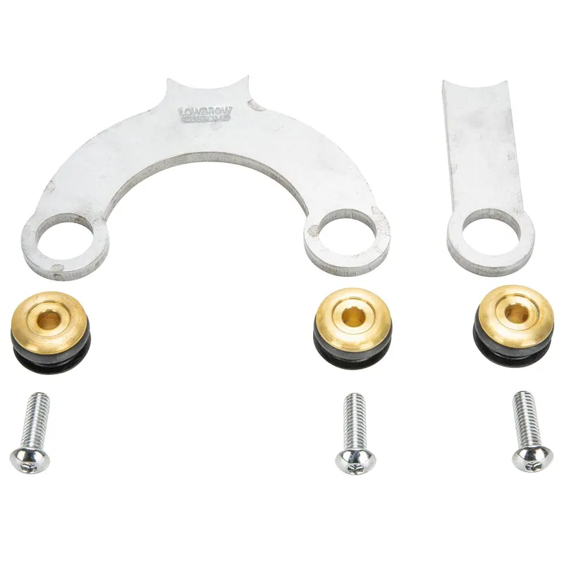 Clearance Rubber Mount Bracket Kit for Lowbrow Oil Tanks - for 500 / 650 c.c. unit Triumph Motorcycles - Brass Washers