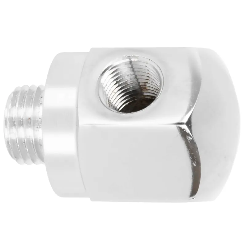 Rocker Box Oil Pressure Gauge Adapter Fitting - Chrome - 1971 - Up Harley-Davidson Shovelhead, 1971 - 1985 Sportster Genuine