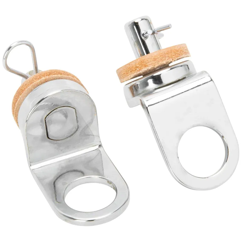 Chrome Solo Seat Bolt-On Spring Mounts for Harley-Davidson Swingarm Frames 1958 - 1985 Free Shipping