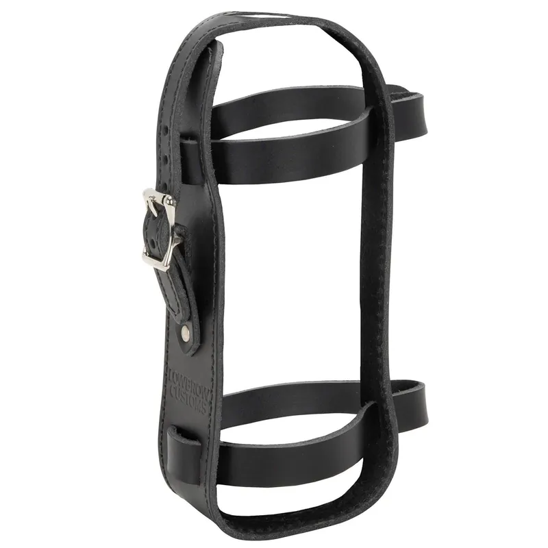Leather Fuel Reserve Bottle Carrier - Black Price Drop