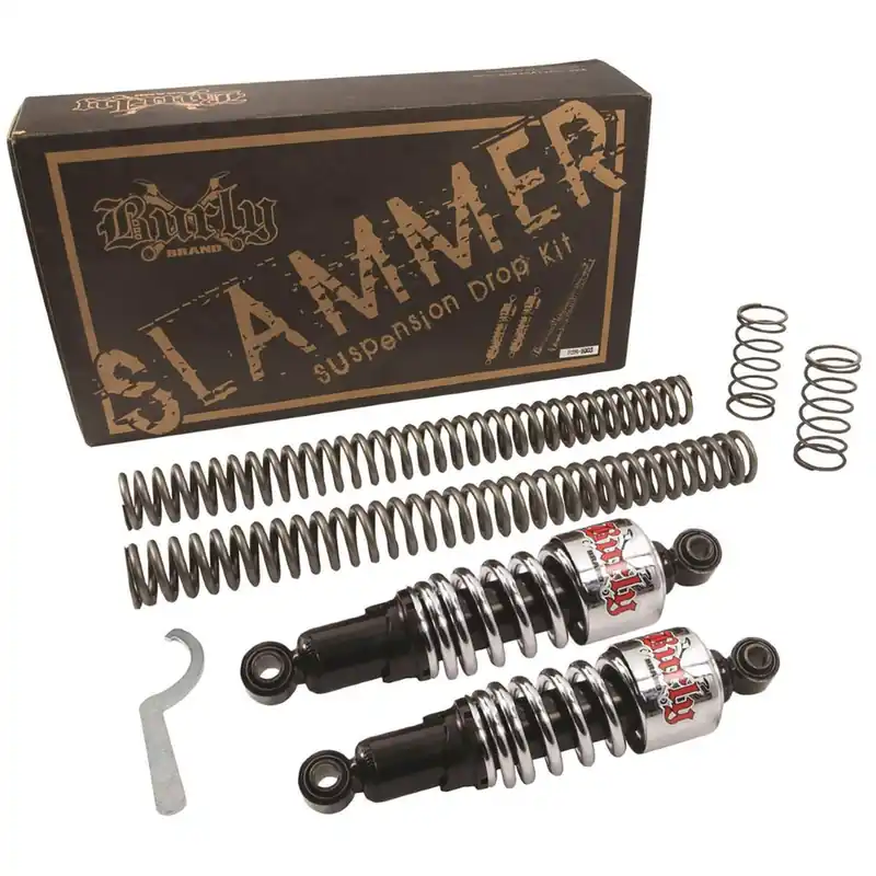 Slammer Suspension Kit - 2004 - 2020 Harley-Davidson Sportster XL - Chrome High Quality