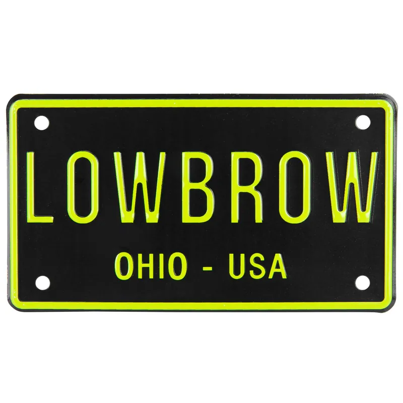 LOWBROW Stamped Aluminum Bicycle License Plate Buy Online