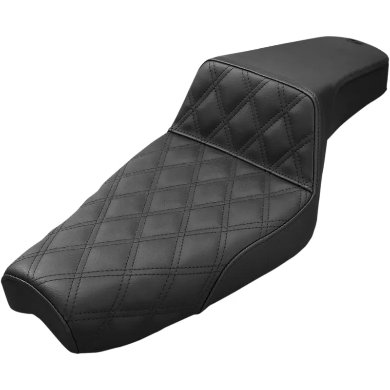 Hot Picks Step Up Seat - Front Lattice Stitch - fits 1977-2003 Harley-Davidson Sportsters