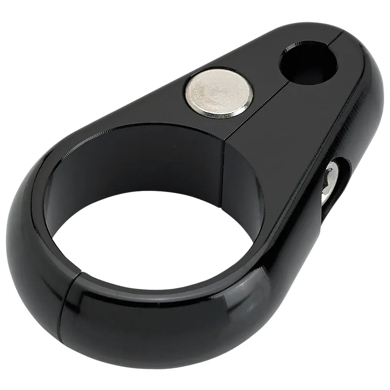 Authentic Throttle Cable Handlebar Clamp - Black - for 1 inch Handlebars / Frame Tubing