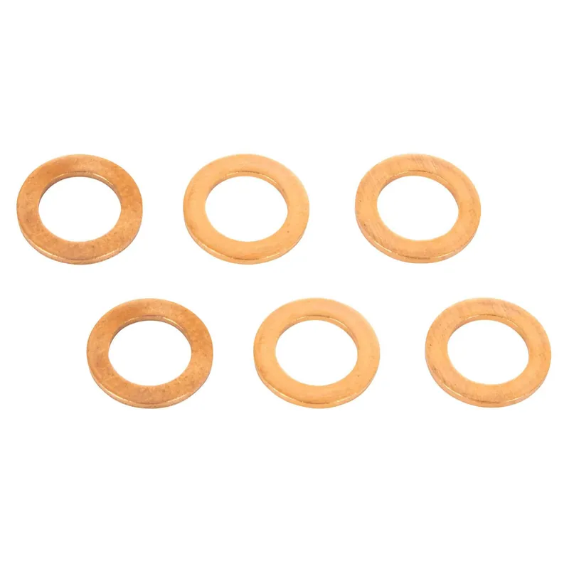 7/16 inch Copper Crush Washers - 6 Pack Fast Shipping
