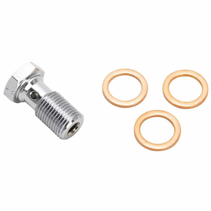 7/16-24 inch Single Banjo Bolt - Chrome Bulk Order