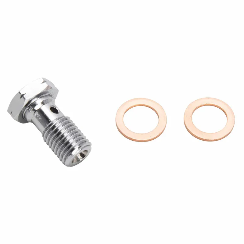 10mm x 1.25mm Single Banjo Bolt - Chrome Original