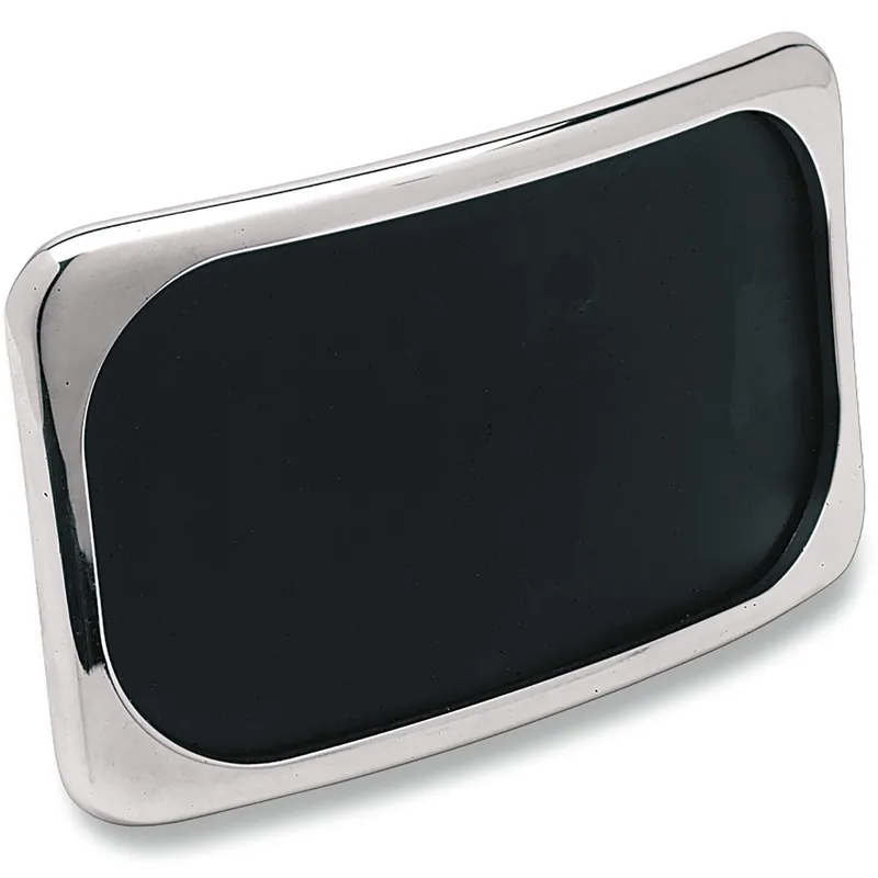 Direct From Factory Small Radius Laydown 3 Bolt Style License Plate Mount Assembly - Chrome